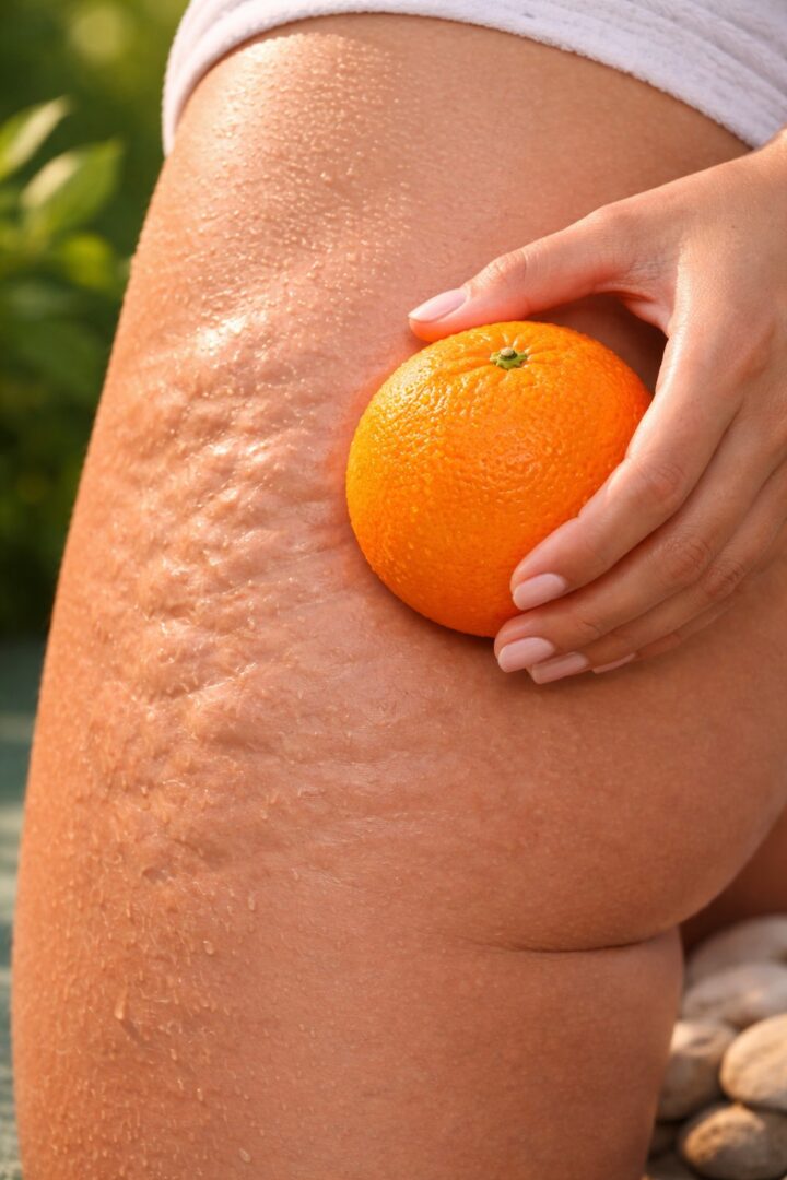 Pomaranča na koži s celulitom